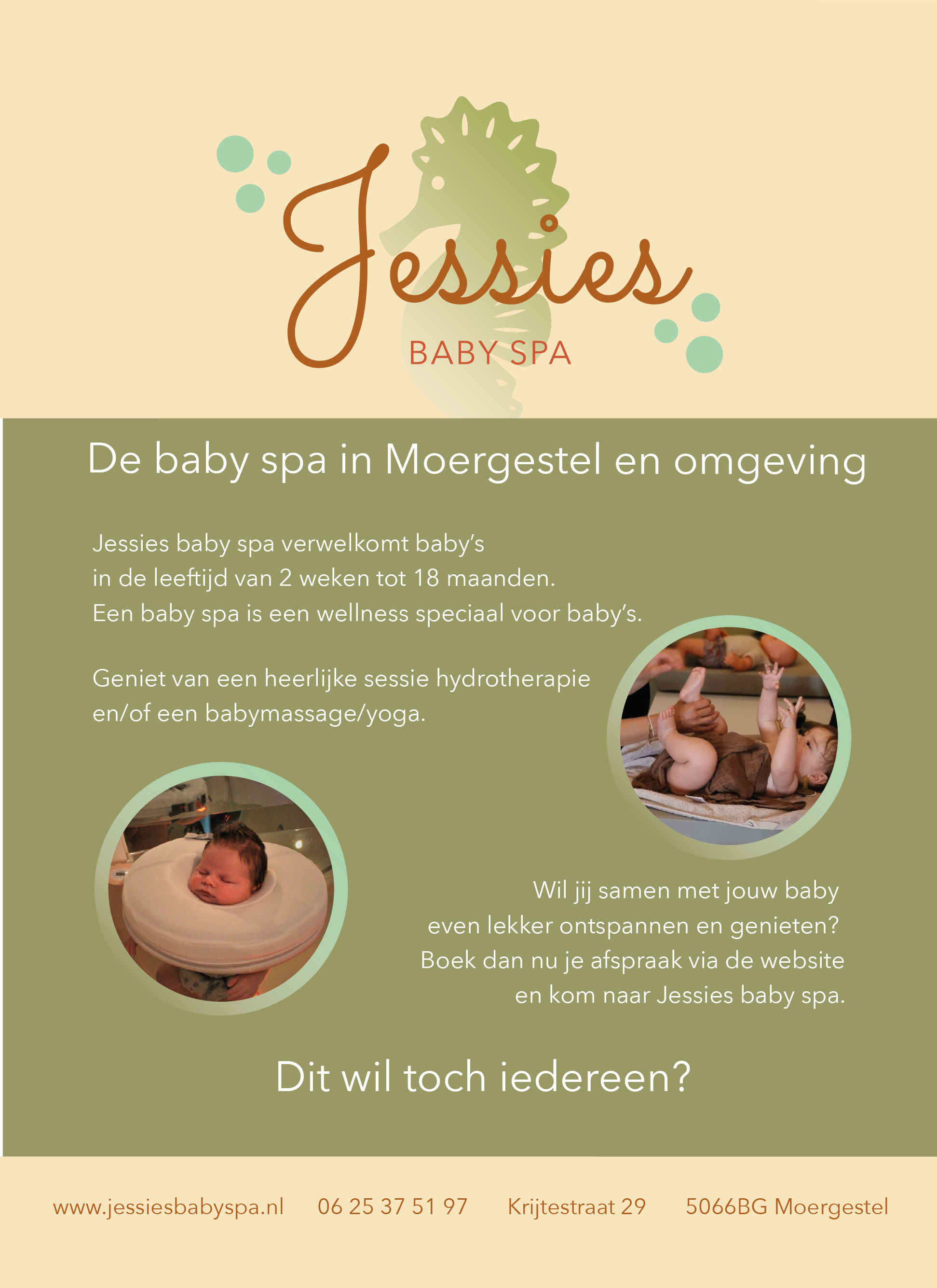 Flyer Jessies baby spa