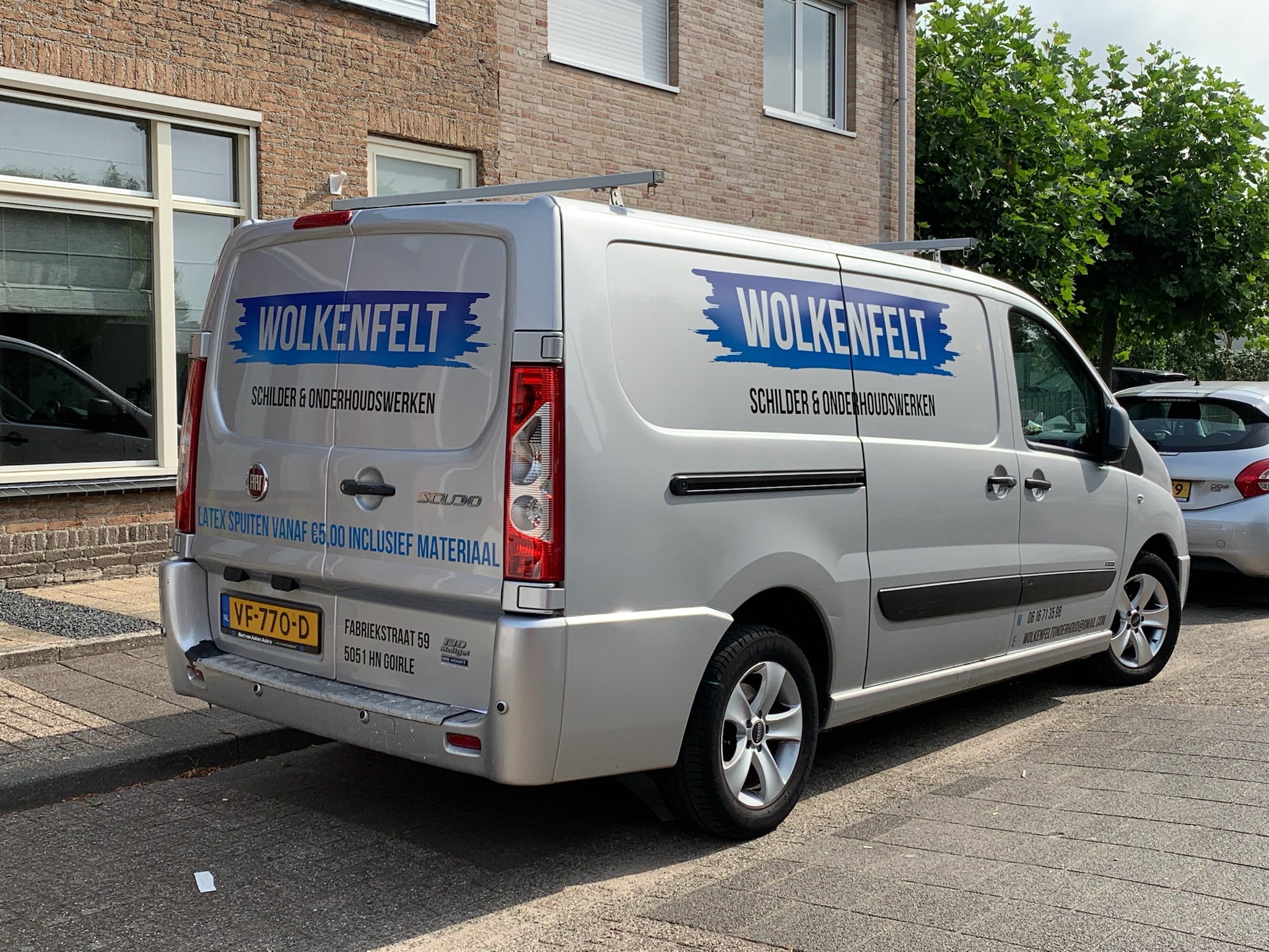 Autobelettering Wolkenfelt