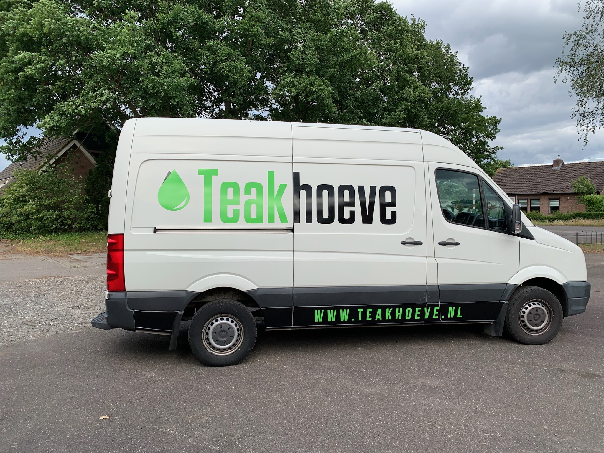 Autobelettering Teakhoeve